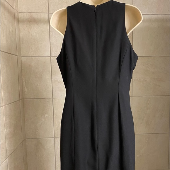 Vintage Adrianna Papell Evening black cocktail dress with bodice slits, size 10 - Picture 9 of 11